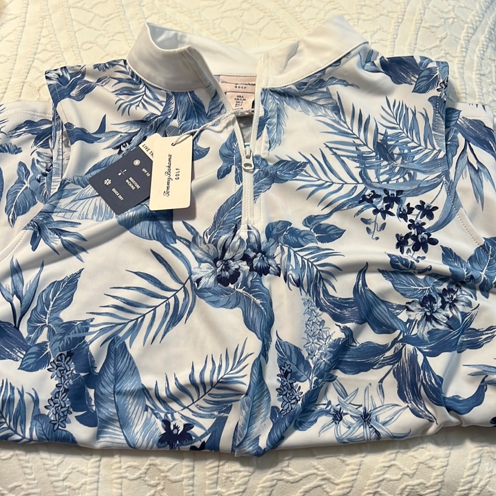 Women’s Tommy Bahama sleeveless golf shirt NWT